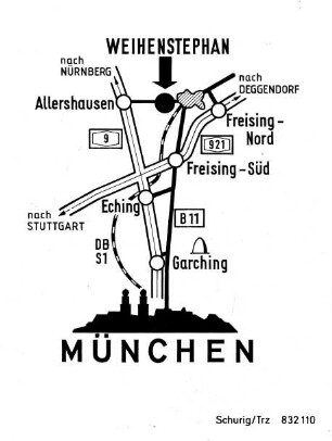 Anfahrtsskizze Weihenstephan