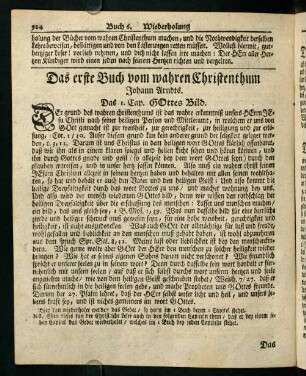 924-940, Das erste Buch vom wahren Christenthum