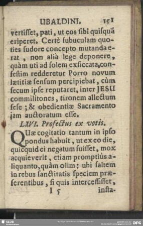 LXVI. Profectus ex votis