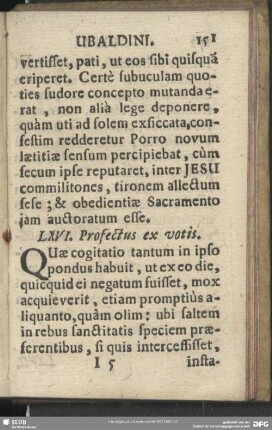 LXVI. Profectus ex votis