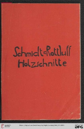 Karl Schmidt-Rottluff : Holzschnitte : Ausstellung im Graphischen Kabinett, Juli 1948