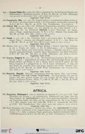 Africa (Nr. 555-566)