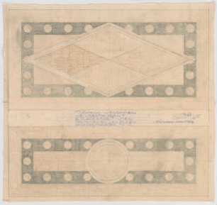 Thiersch, Friedrich von; Wiesbaden; Kurhaus - Einlgearbeit in den Postamenten der Säulen u. Pilaster (Detail)
