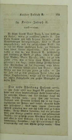 59. Kaiser Joseph II. 1765 - 1790