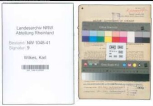 Entnazifizierung Karl Wilkes , geb. 06.06.1895 (Polizist)