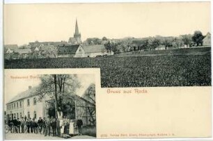 Roda. Rest. Dietze, Blick auf d. Ort