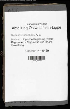 Grenzregulierung zwischen dem Amt Schwalenberg und der Grafschaft Pyrmont