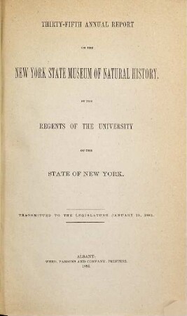 Annual report. 35. 1882 (1884)