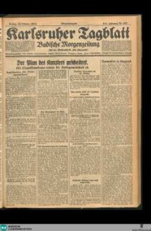 Karlsruher Tagblatt, Morgenausgabe