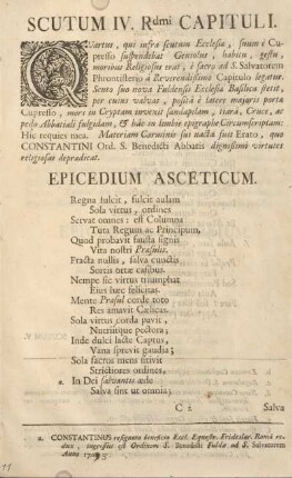 Scutum IV. Rdmi capituli.