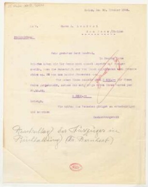 Brief an Erwin Lendvai : 20.10.1925
