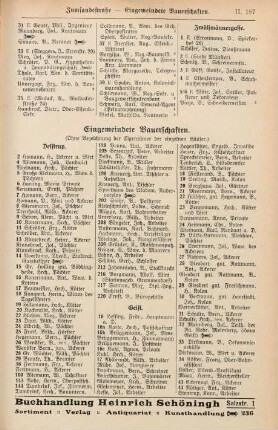 Eingemeindete Bauerschaften.