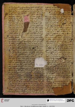 aus einer zweispaltigen Hs. des 13./14. Jh.s: Grammatischer Text