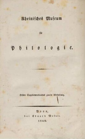Der epische Cyclus oder die homerischen Dichter, 2. Die Gedichte nach Inhalt und Composition