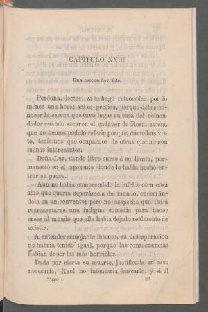 Capítulo XXIII - Una escena horrible.