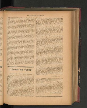 L'Étude Du Tchad.
