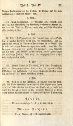 Titel 17. Vom gemeinschaftlichen Eigenthum