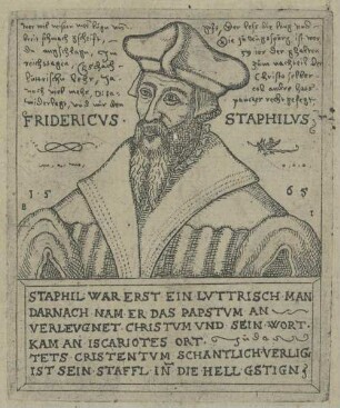 Bildnis des Friedrich Staphilus