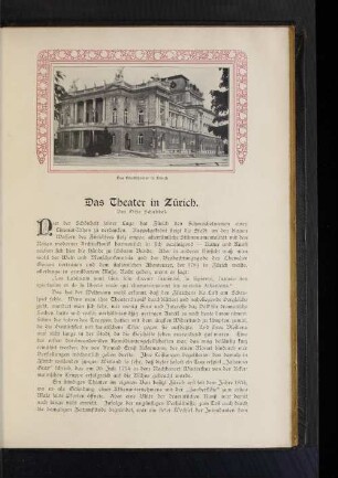 Das Theater in Zürich
