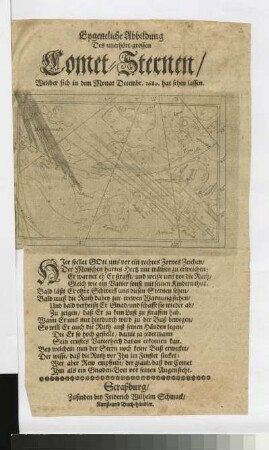 Eygentliche Abbildung des unerhört grossen Comet-Sternen, welcher sich in dem Monat Decembr. 1680. hat sehen lassen