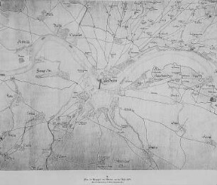 Plan der Umgebung von Dresden