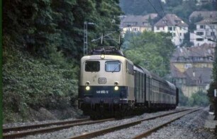 Gäubahn Stuttgart Nord Lok 140 055 Eilzug S-RW Ganzstahlwagen Bauart 28 Bnb_Wagen B4yg-Wagen Mdie-Wagen