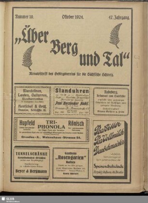 Nummer 10, Oktober 1924