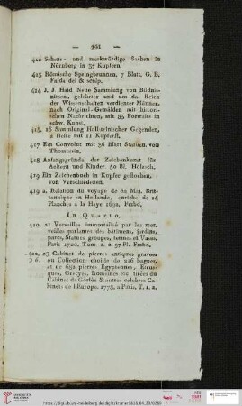 In Quarto (Nr. 420 - 435)