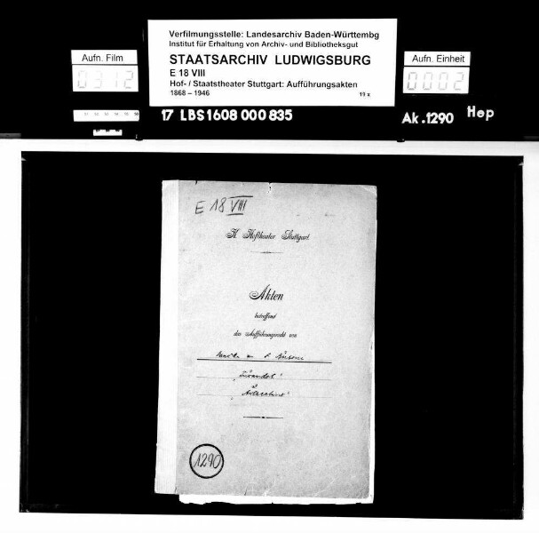 Turandot. Oper von Ferrucio Busoni; Text: Karl Vollmöller