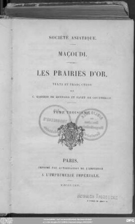 T. 3: Les Prairies d'or
