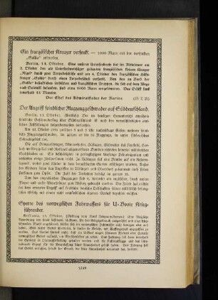 Sperre des norwegischen Fahrwassers für U=Boote Kriegführender.