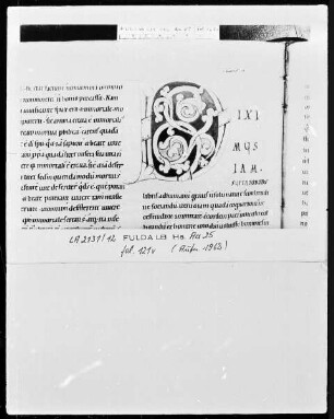 Augustinus, De civitate Dei — Initiale D (iximusiam), Folio 121 verso