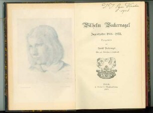 Wilhelm Wackernagel Jugendjahre 1806 - 1833