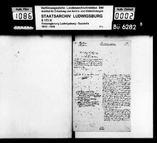 Jurisdiktionssachen, Oberamt Maulbronn