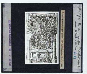 Meister E. S., Große Madonna von Einsiedeln (L. 81) (Stich)