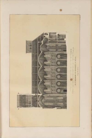Illustration: Stiftskirche St. Cunibert In Köln. Längen-Durchschnitt.