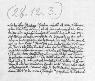 Brief an Josef August Beringer