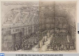 Die "Salle neuve" im Palais Ducal mit dem Ehrenbett