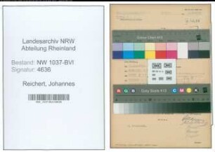 Entnazifizierung Johannes Reichert , geb. 02.12.1897 (Lehrer)
