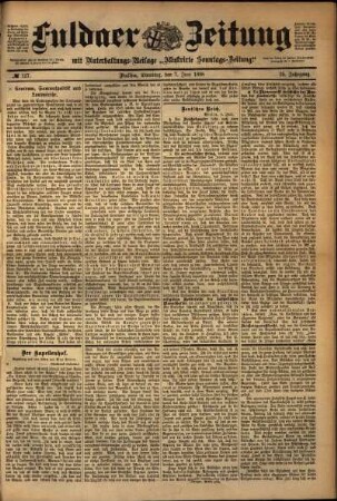 Ausgabe vom Dienstag, den 07. Juni 1898.