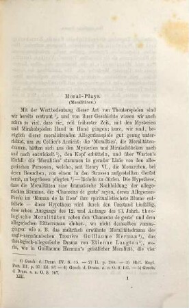 Geschichte des englischen Drama's, 2
