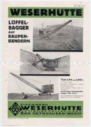 Löffelbagger auf Raupenbändern