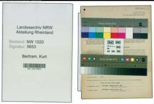 Entnazifizierung Kurt Bertram , geb. 05.01.1905 (Fabrikant)