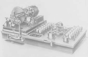 Siemens-Schnelltelegraph, Empfänger, mit abgenommener Kappe : Technikgeschichte | Physik | Elektrizität | Telegraphie und Telephonie