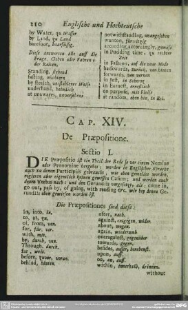 Cap. XIV. De Praepositione