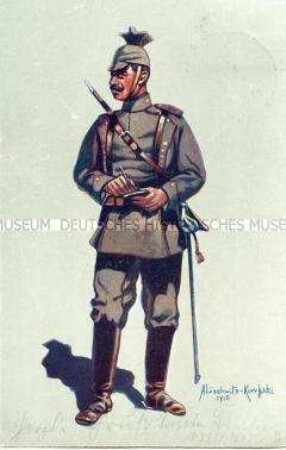 Gefreiter des 1. Ulanen-Regimentes Kaiser Wilhelm II. in Felduniform