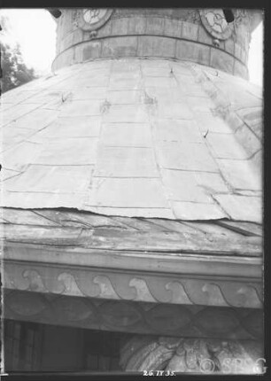 Potsdam, Chinesisches Teehaus, Dach, Zustandsaufnahme.