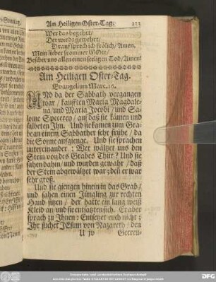Am Heiligen Oster-Tag.