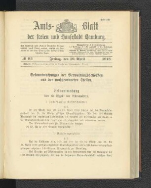 No. 93, 19. April 1918