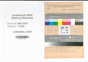 Entnazifizierung Josef Luettsches , geb. 24.02.1920 (Polizeibeamter)